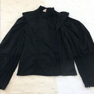 Vintage Rawson Pleated & Smocked Blouse